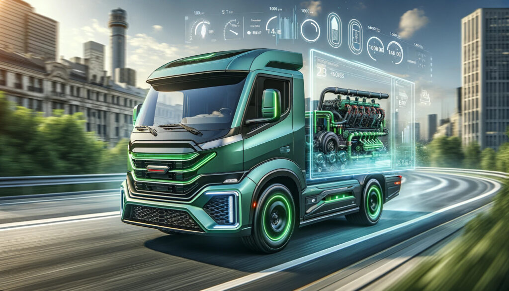 A sleek Volvo truck cruising on the road, showcasing its new design and advanced features.